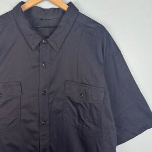 5.11 Tactical Company Short Sleeve Button Up Shirt Men's 5XL Navy Blue Cotton